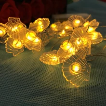 

Sea Shell LED fairy lights - 78.74" Length christmas tree light garland led string party decor light chain 2AA battery operated