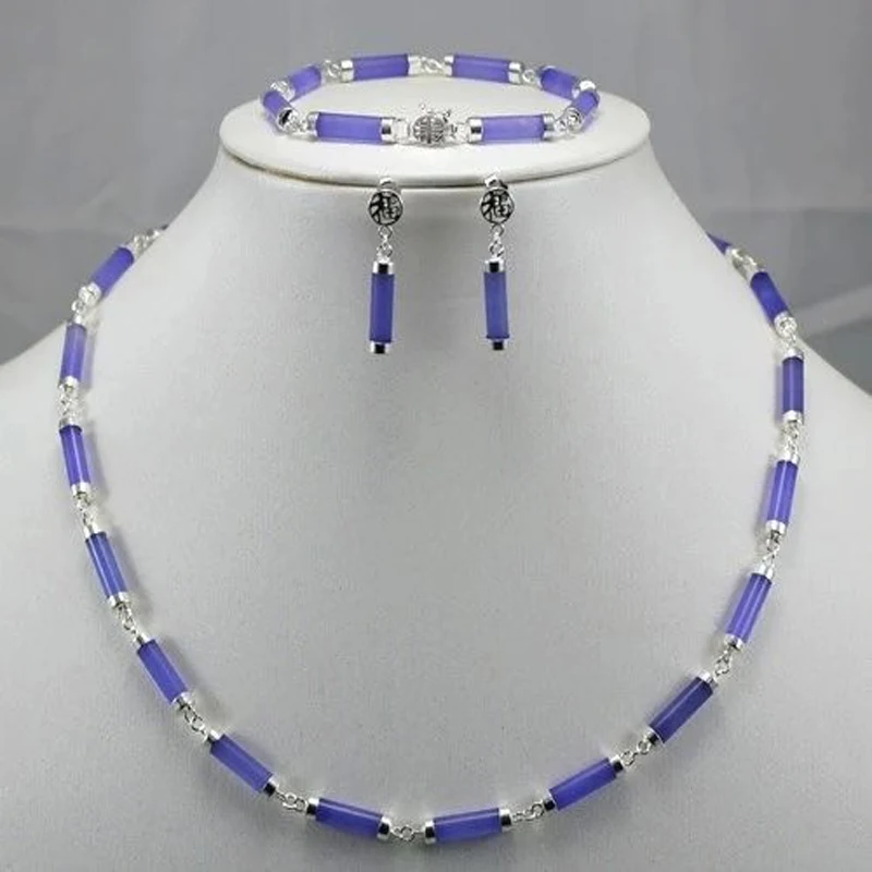

New Beautiful lady Necklace/Earrings/Bracelet jewelry set retro style dance engagement AA2656
