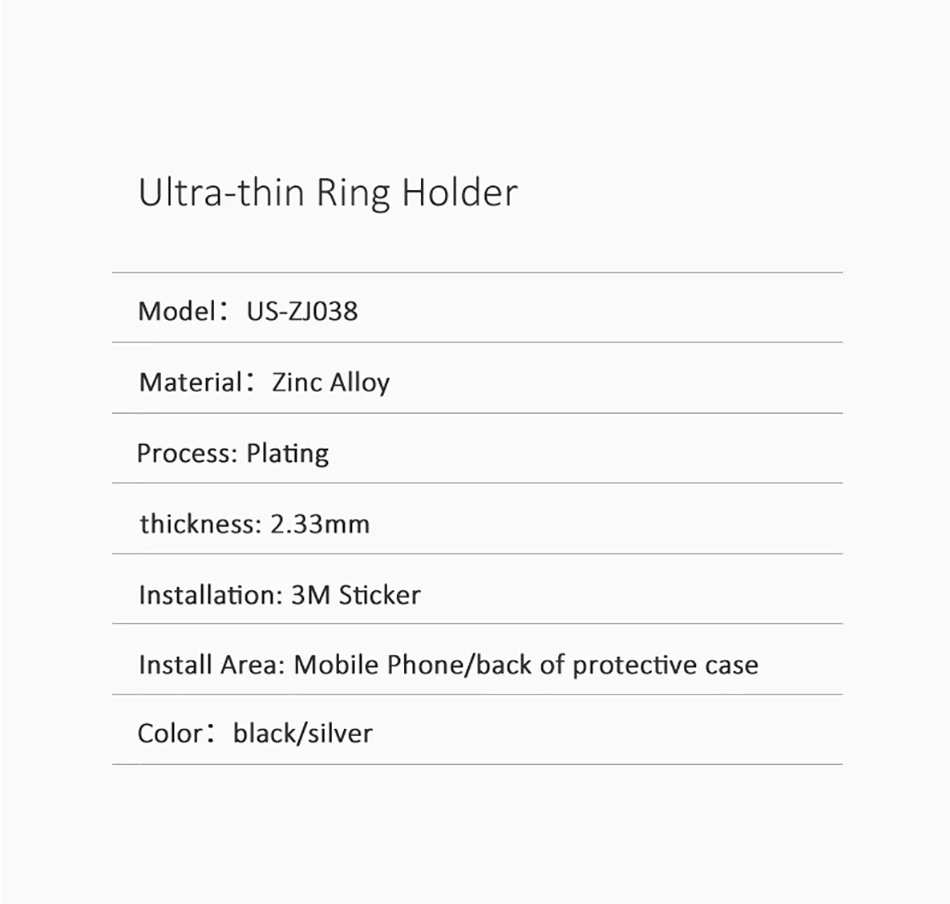 USAMS Ультра тонкое кольцо-держатель на палец 360 градусов вращение Автомобильный держатель для телефона держатель для мобильного телефона Подставка для iPhone X XR samsung
