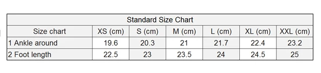 Socks Size Chart