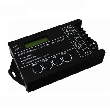 

10pcs/lot 20A 5 Channel Output computer programmable Led Time Controller TC420 Assemble with USB cable