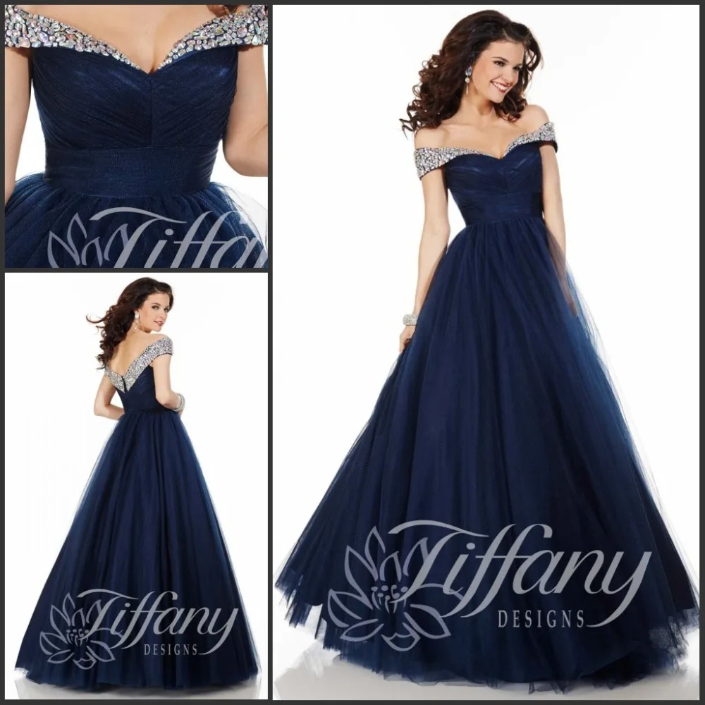 Navy Ball Dresses