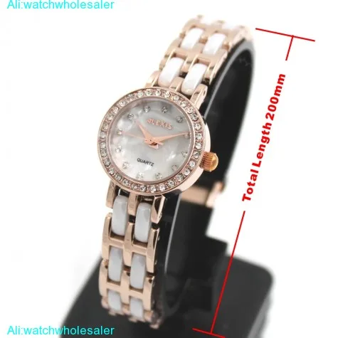 FW862G Round Rose Gold + PNP Watchcase Women Stylish Alexis Brand  Ceramic Watch