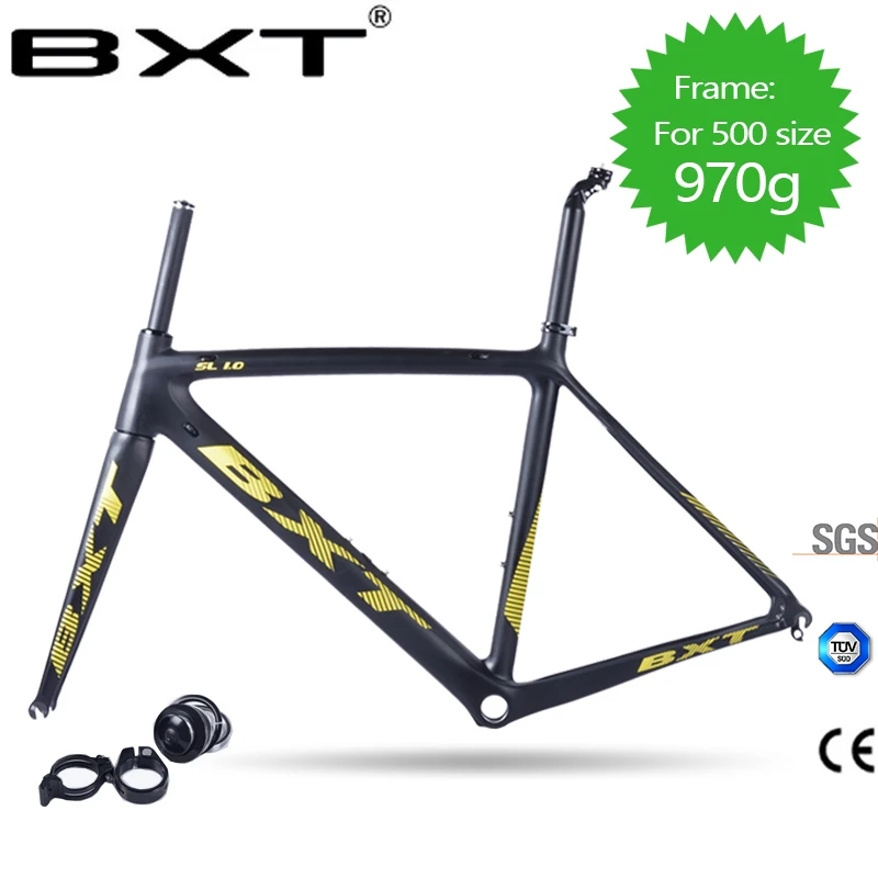 

BXT2018 super light carbon fiber bicycle frame Di2 and mechanical bicycle accessories UD matte/glossy road fork+seatpost+headset