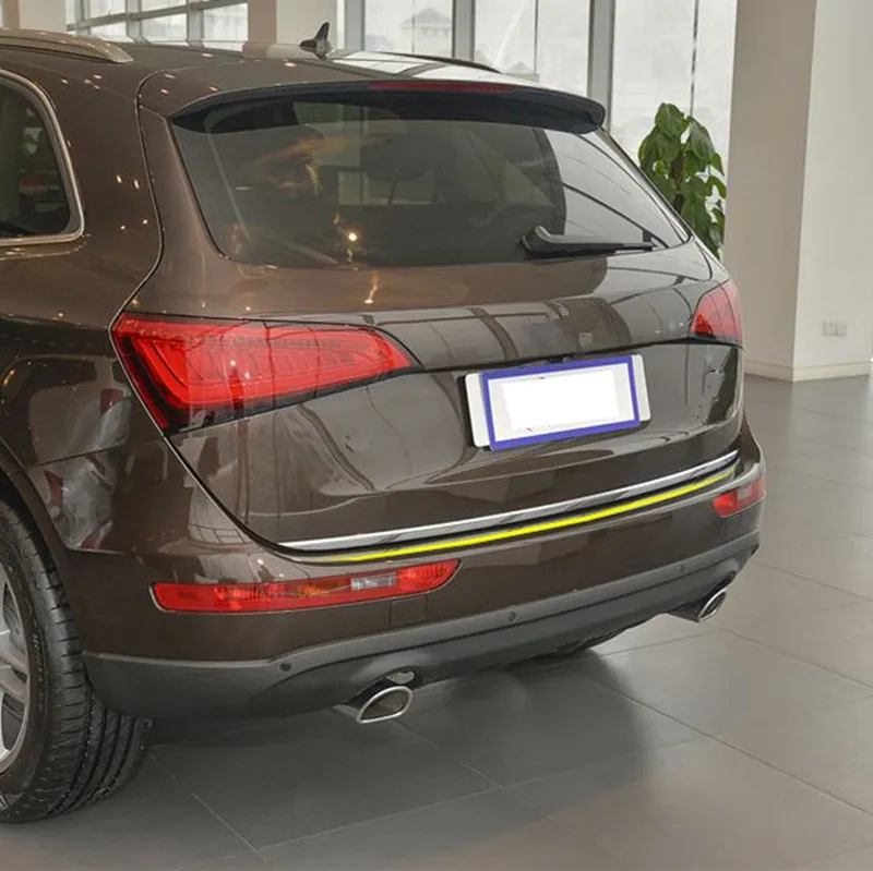 Car Stainless Steel Auto Rear trunk Lid Cover Trim For Audi Q5 2008-2015