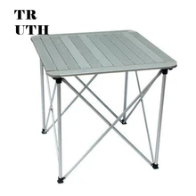 Аутентичный открытый складной алюминиевый стол CMARTE кемпинг столы ультрапортативность 70*70*70 см