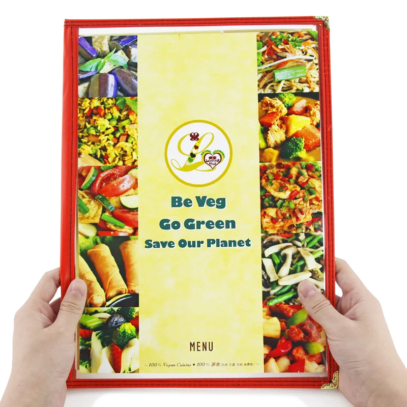 

For A4 1 Sheet Single Panel Plastic menu holder Cafe Table Accessories Panel Transparent Menu Restaurant Bar
