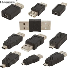 HIPERDEAL 10 шт. OTG USB мужчин и женщин микро USB мини-адаптер конвертер Oct30