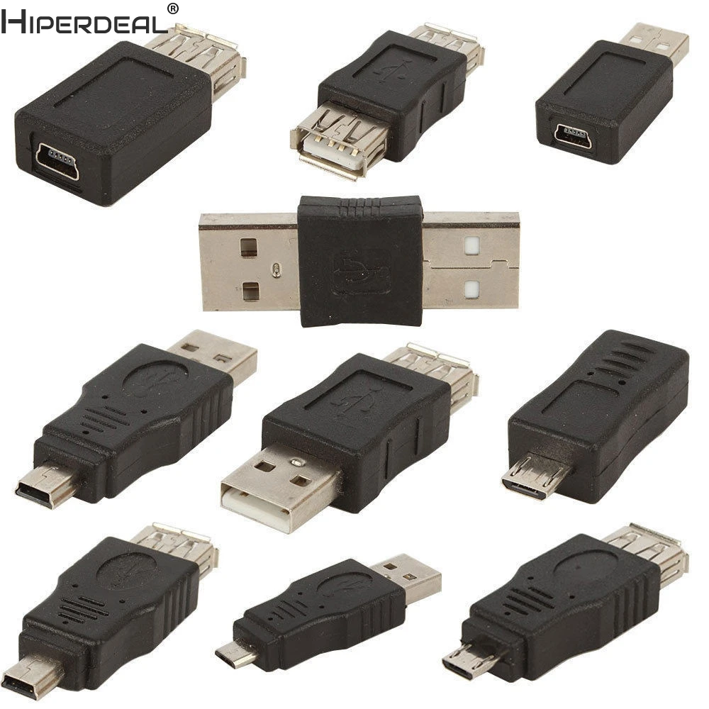 HIPERDEAL 10 шт. OTG USB переходник типа Папа мама micro mini changer Oct30|usb adapter mini|usb converterusb usb converter |