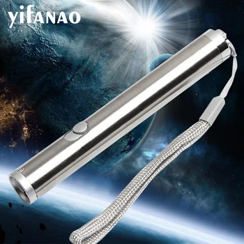 

USB Charger Mini Portable Aluminium Alloy Red Laser/Lighting Flashlight Multifunctional LED Waterproof Powerful LED Torch