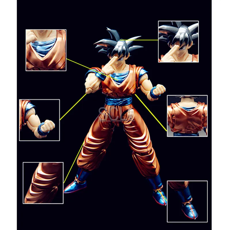 

Colaring Of Metals Super Saiyan Son Goku Dragon Ball Z Assembled Model Action Figure Collection Model Toy G1544