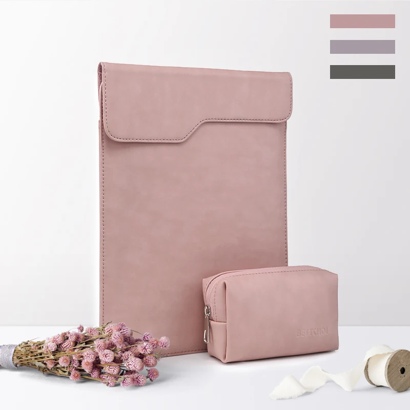 

Laptop Bag for Macbook air 13 /pro 13 Laptop case for Touchbar 13 waterproof PU Leather Sleeve bag 14 laptop tas funda portatil