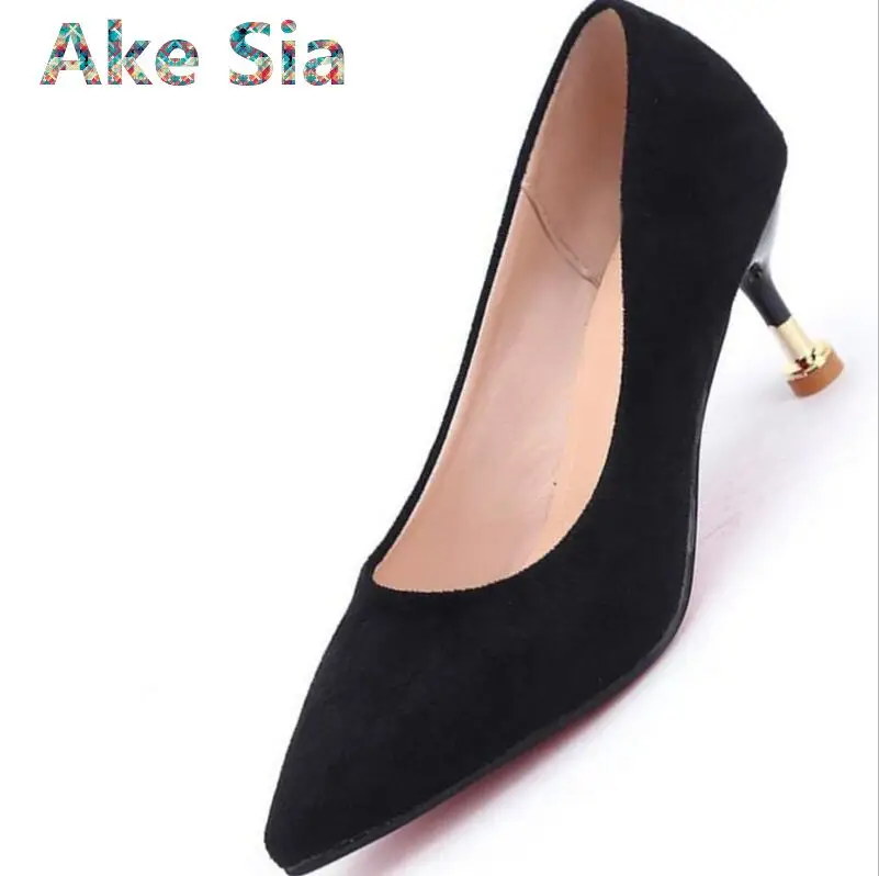 

Korean version of the shallow shallow mouth shoes 2018 summer new high heels female fine with wild work lazy shoes #212