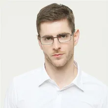 Брендовые металлические спортивные стильные мужские прозрачные линзы из алюминиевого сплава модные очки с полной оправой для чтения из стекловолокна пружинная петля