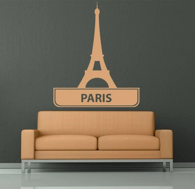 

New 2017 Vinyl Paris Giants Wall Decal Wallpaper Wall Sticker Home Wall Decors Free Shipping Large Size 90x110CM