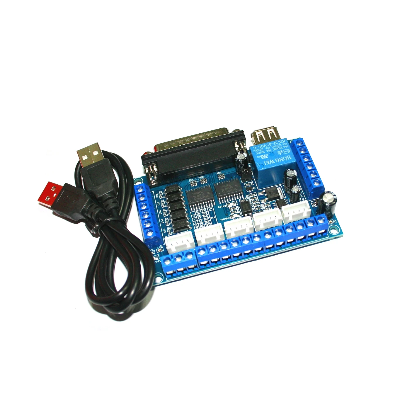 

MACH3 Engraving machine 5 Axis CNC Breakout Board With Optical Coupler For Stepper Motor drive controller no with USB cable