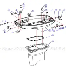 Моторная база крышка компонент для hidea HD15F 18F