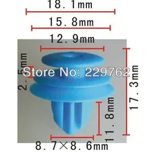 100 шт Дверная крепежная часть отделки для Toyota пластиковые зажимы для кузова автомобиля автомобильные крепления из пластика автомобильные зажимы