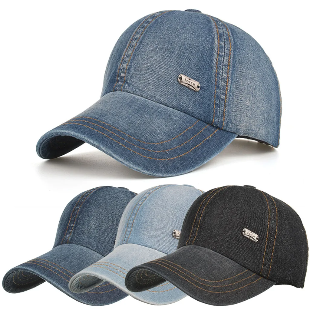 

2019 Women Man Embroidered Flower Denim Cap Fashion Baseball Cap Topee Embroidered Flower Denim Cap Fashion Baseball Hats BL5