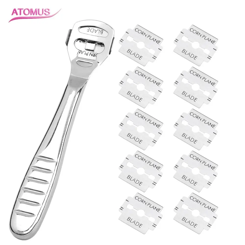 

Foot Care Pedicure Machine Hard Skin Cutter Cuticle Remover Shaver+10 Foot Shaver Blades Set
