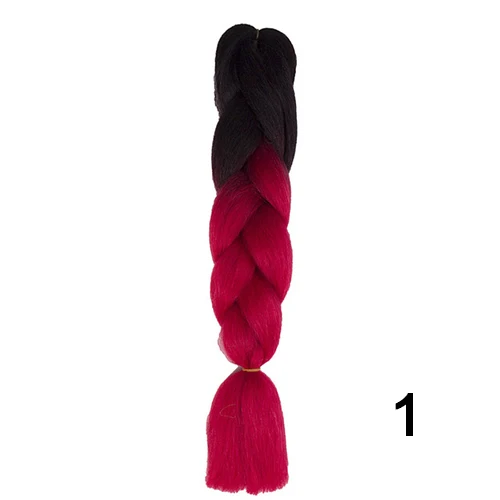 Beyond beauty Ombre Jumbo косички синтетические косички волосы крючком 100 цветов доступны 100 г наращивание волос - Цвет: T1B/613