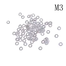 100 шт./лот M3 M4 M5 M6 M8 304 Внешний зубчатый прокладка шайба зубчатая запорная шайба Нержавеющая сталь шайбы