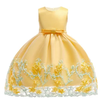 

Latest styles 0-10 year Kids girl Sweet flower dress Princess Girl Party Birthday Festive dress Beautiful lovely banquet dress