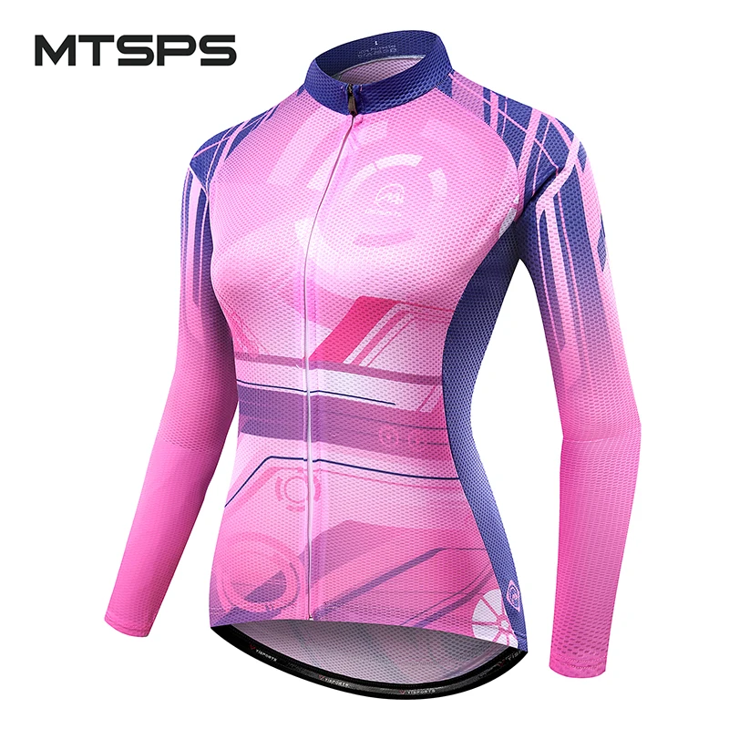 

MTSPS 2018 Women Cycling Jersey Pro Team Mtb Bicycle Clothing Ciclismo Long Sleeve Maillot Mountain Wicking Bike Jersey Men New