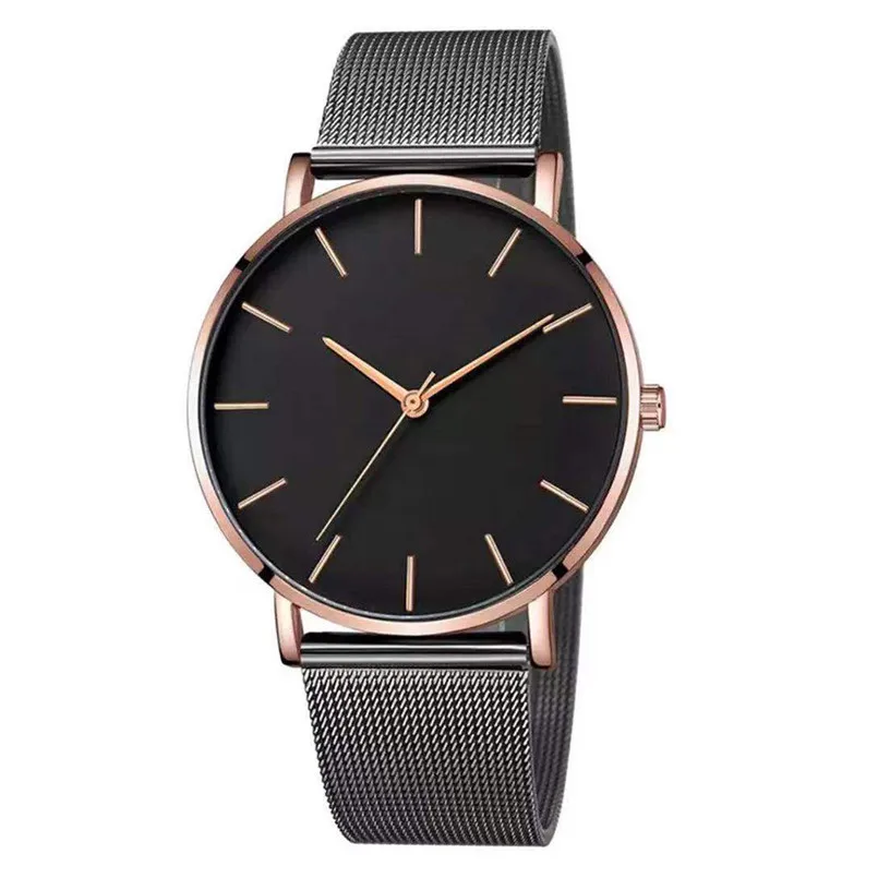 

Fashion Men Luxury Watches Quartz Watch Stainless Steel Dial office Casual Business Watch Bracelet Minimalist wristwatch