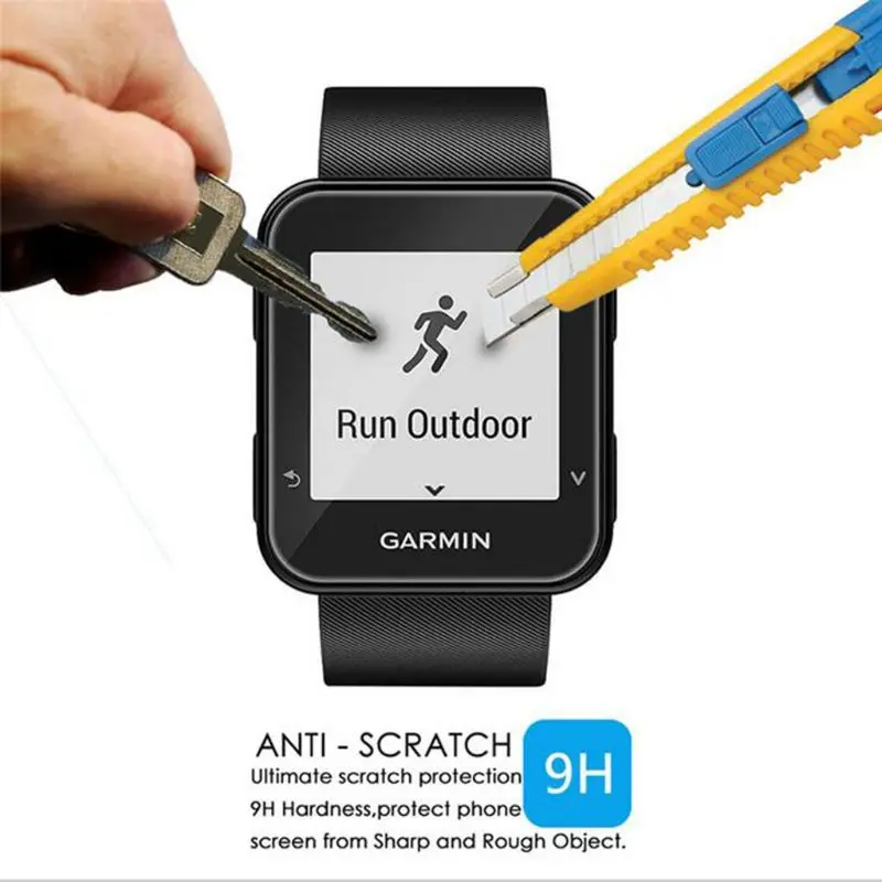 1xUltra HD Прозрачная защитная пленка из закаленного стекла для Garmin Forerunner 35 Fr35 Smart Watch закаленное защитное покрытие для экрана