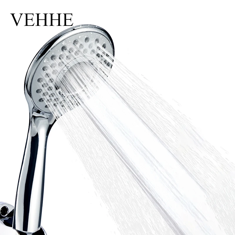 VEHHE Adjustable Spray Nozzle Silica Gel Holes Water Saving Shower Head