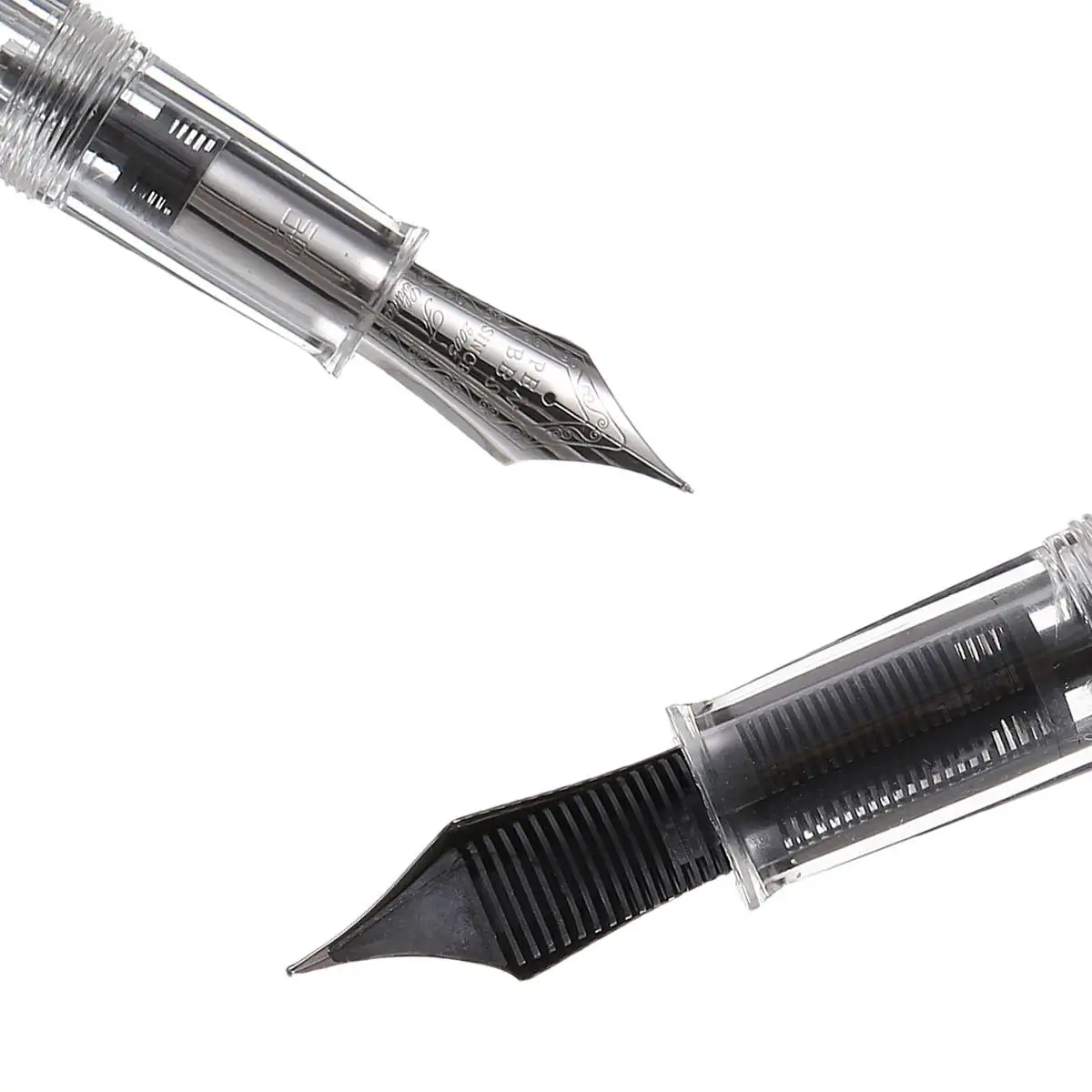 Penbbs268 перьевая ручка прозрачный F0.5mm Nib вакуумное наполнение гладкие чернильные ручки офисный студенческий подарочный набор для письма для офиса канцелярские принадлежности