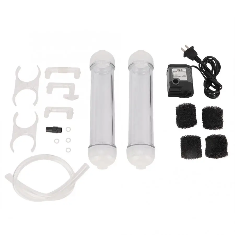 

Aquarium Fish Tank Filter Set External Filter Bottle with Sponge Filter Fish Tank Air Pump Sponge Filter