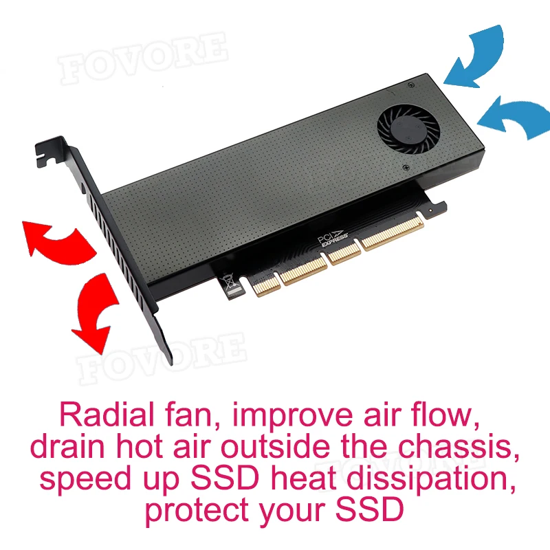 NGFF M.2 SSD NVMe PCIe adapter M2 NGFF SSD NVME M2 PCIe M.2 PCI e adapter m.2(NVMe)+NGFF with fan Aluminum enclosure