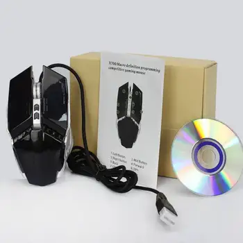 

Mechanical Macro Definition Game Mouse 3200 DPI USB Wired Competitive Gaming Mouse 7 Programmable Buttons For Laptop Desktop