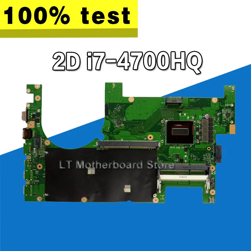 

G750JW 2D i7-4700HQ For ASUS G750J G750JH G750JX G750 G750J Laptop motherboard with 2D i7 CPU Test work 100%