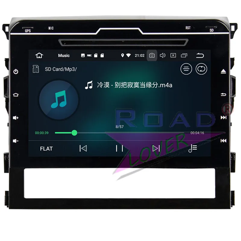 Top Roadlover Android 9.0 Car PC Radio Player For Toyota Land Cruiser 2016 Stereo GPS Navigation Automagnitol 2 Din HD Screen NO DVD 2