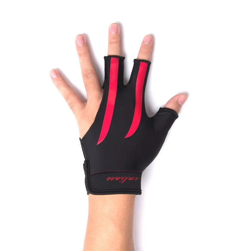 3pcs/lot high Elasticity 3 finger billiard gloves/Pool gloves/ Snooker