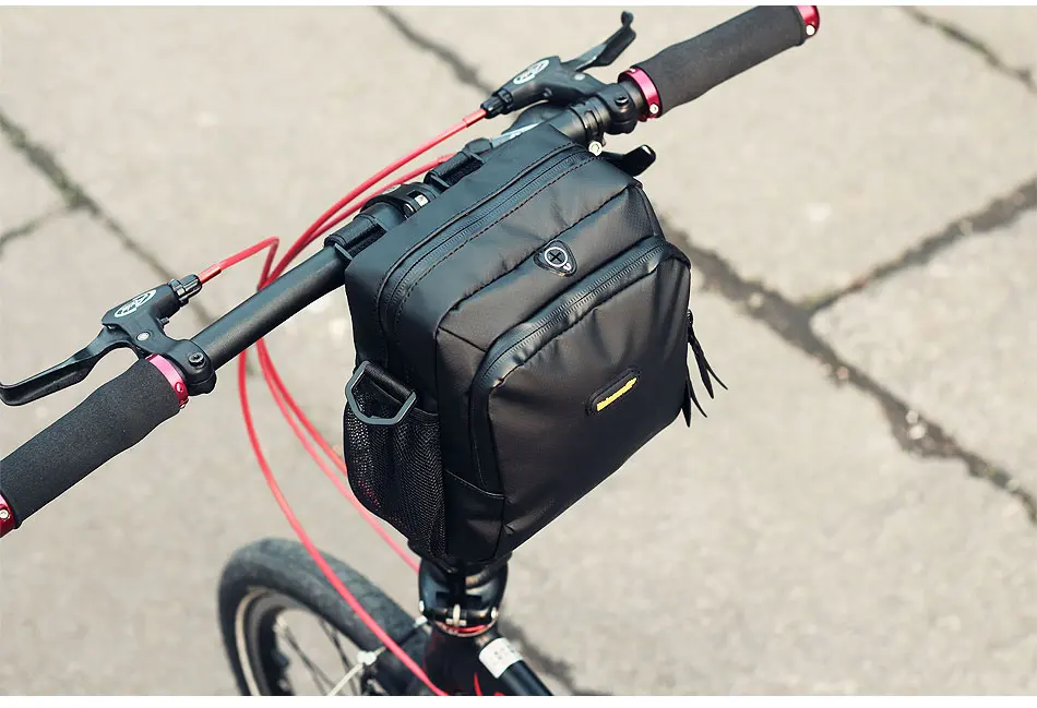 Top Rhinowalk Bicycle Bag Waterproof MTB Bike Front Frame Tube Folding Bike phone cycling bag bike accessories T92 17