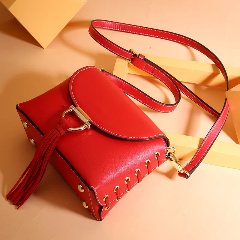 

Luxury women genuine leather handbag crossbody bags for women 2019 fashion ladies shoulder bags small flap Female messenger bag