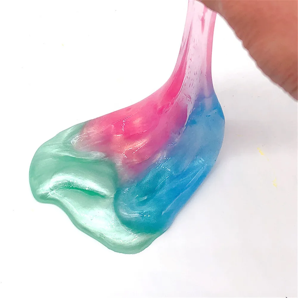 Plasticine игрушки красивый цвет DIY Ramen mud Mixing Cloud Slime шпатлевка ароматизированный стресс Детский пластилин игрушка Хрустальная слизь пушистая