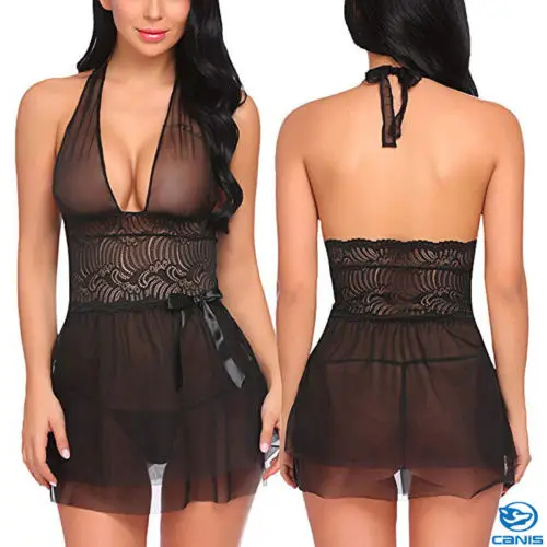 Женское горячее сексуальное кружевное Трико-нижнее белье боди Babydoll одежда для сна