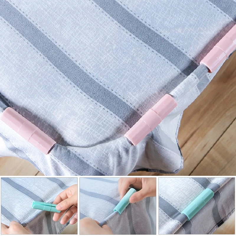 

Fasteners Practical 10PCS/Set Home Supplies Popular Hot Sale 6.5*1.5cm Bed Sheet Clip High Quality Bedsheet Fastener Grippers