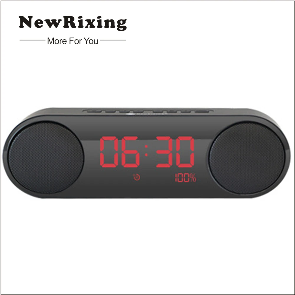 NewRixing HIFI Портативная колонка Беспроводная Bluetooth стерео звуковая панель TF