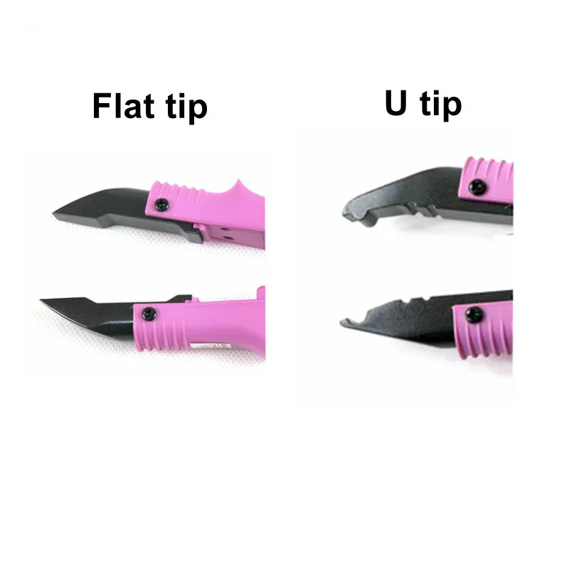 3PC New Black or Pink Nail Tip U Tip Hair Extension Tools Adjustable Temperature Fusion Heat Connector