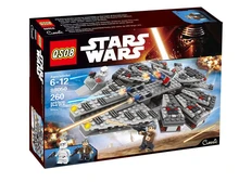 2016 Nuevas Llegadas LEPIN Star Wars Halcón Milenario de Bloques de Construcción Ladrillos Establece StarWars Figuras Compatible Legoe