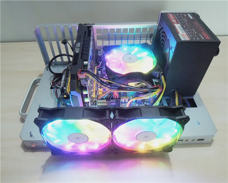 

PC Frame Test Bench ATX EATX MATX ITX Horizontal Vertical Wall Hanging Aluminum Open Air Case Support Water Cooling 240 120 140