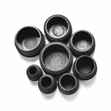 10 PCS Black Plastic Furniture Leg Plug Blanking End Caps Insert Plugs Bung For Round Pipe Tube 8 Sizes