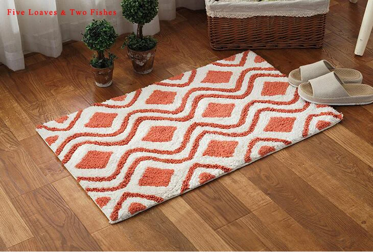 Горячая Распродажа хлопковый ковер из синельной ткани для гостиной, спальни, коврики для прихожей, нескользящий коврик для кухни и ванной