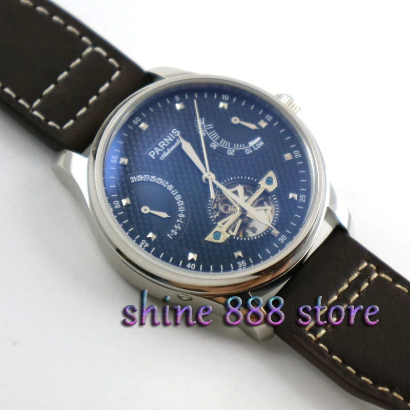 Мужские часы Parnis 43 мм с черным циферблатом ST2505|watch men|watch men watchwatch watch |